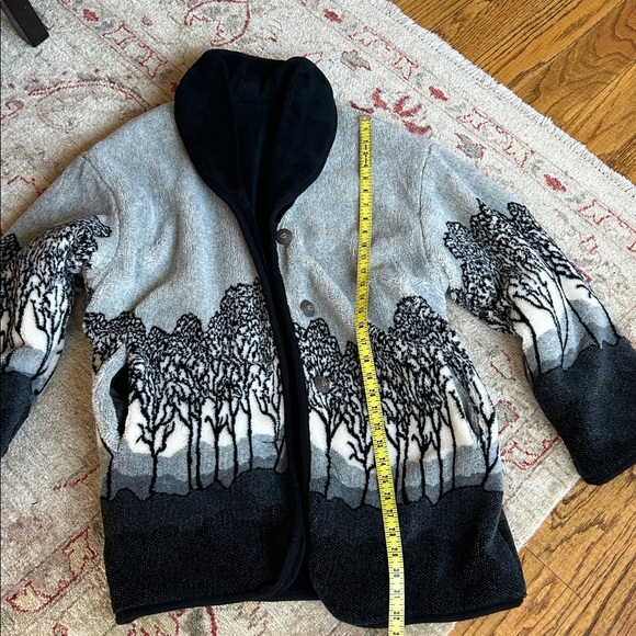 Vintage Nordic Lights Reversible Oversized Faux Fur Coat Size Medium flaw - Picture 15 of 16